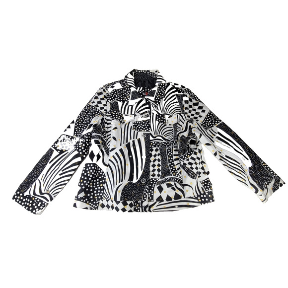 Redd Jeans Jackets & Blazers - Vintage Redd Blazer Jacket Womens Sz 18 Spring Yellow Floral Art To Wear Coat